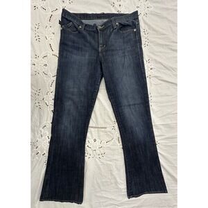 Rock & Republic Kasandra Jean Size 16M Women Embellished Back Pockets Dark Blue
